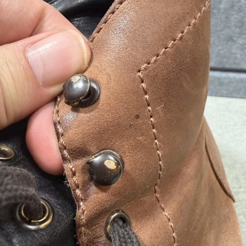 Thursday Boot Co Captain Boots 12 Brown Leather Cap Toe Combat Ankle Boots